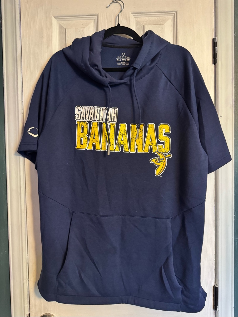 Savannah Bananas Navy Short-Sleeve Hoodie Tee